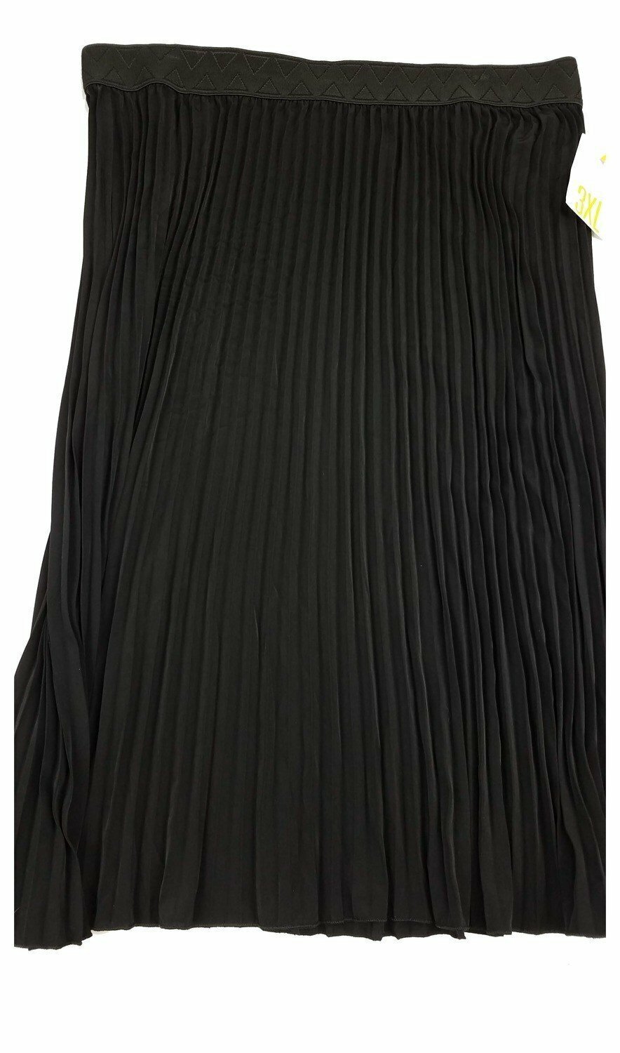 LuLaRoe Jill Black XXX-Large 3XL Accordion Women's Skirt fits sizes Sizes 26-28