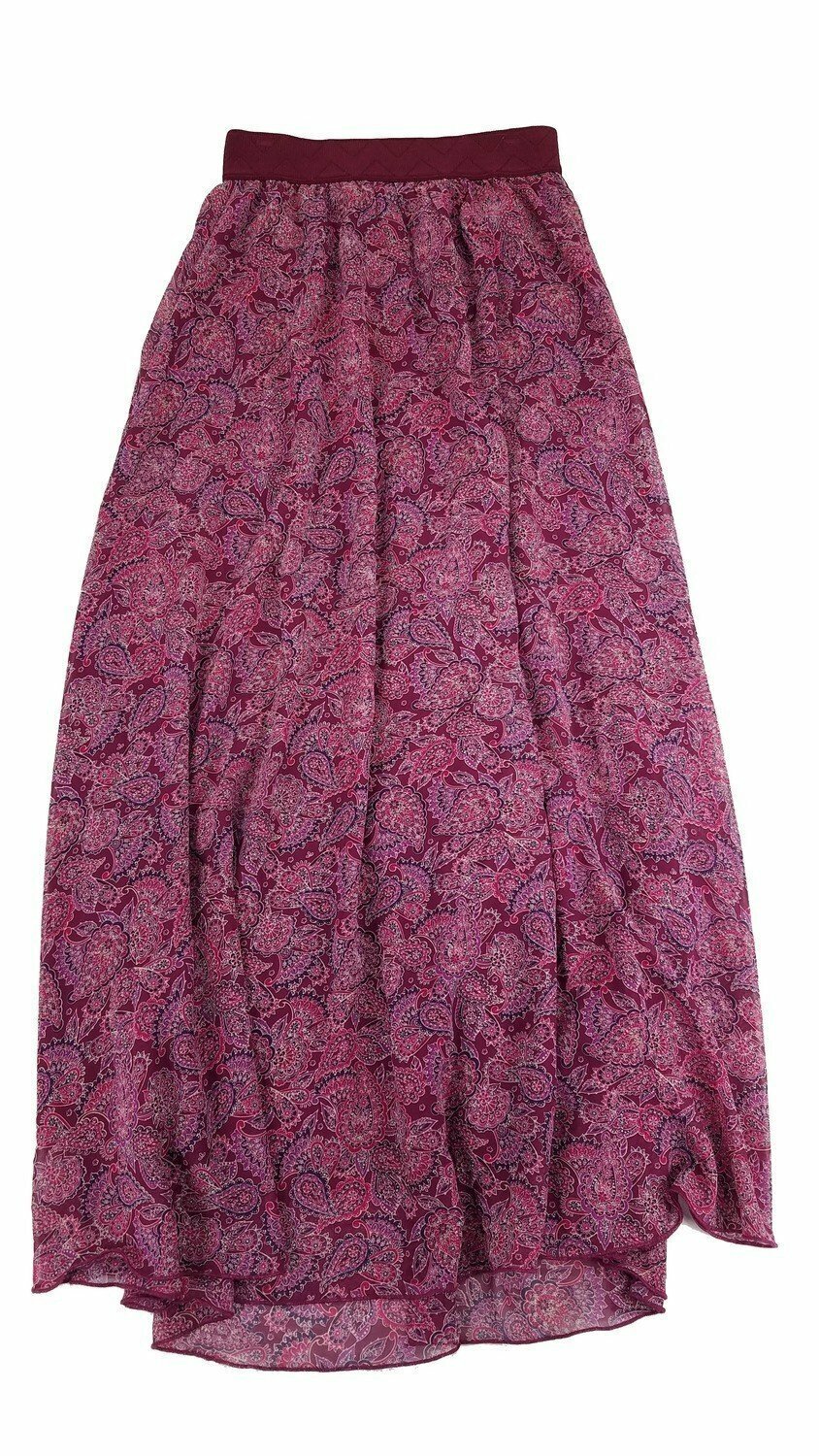 LuLaRoe Lucy Paisley XX-Small XXS Floor Length Women's Skirt fits sizes Sizes 00-0