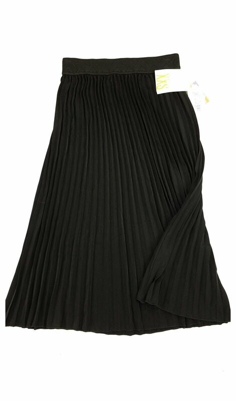 LuLaRoe Jill Black XX-Small XXS Accordion Women&#39;s Skirt fits sizes Sizes 00-0