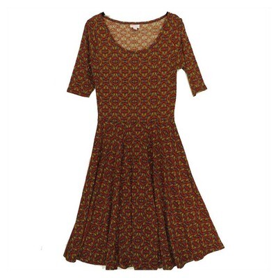 LuLaRoe NICOLE Small S Womens Full Circle Skirt Dress fits 6-8 NICOLE-S-101