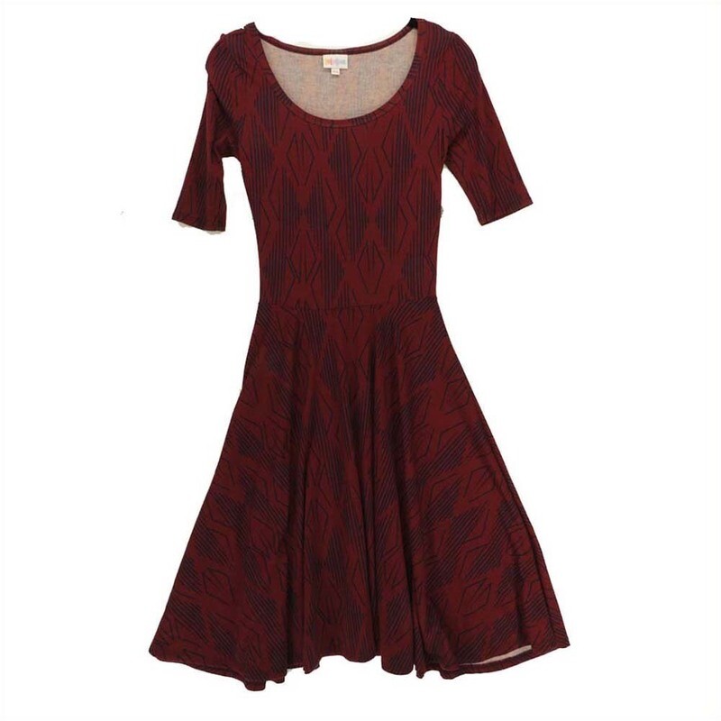 LuLaRoe NICOLE XX-Small XXS Womens Full Circle Skirt Dress fits 00-0  NICOLE-XXS-102