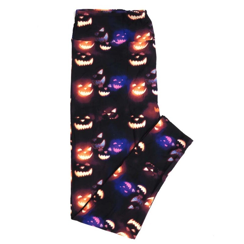 LuLaRoe TCTWO TC2 Halloween Bright Glowing Jack O Lanterns Pumpkins Black Blue Yellow Orange Buttery Soft Womens Leggings fits Adults sizes 18+ 191650 LuLaRoe TCTWO TC2 Halloween Bright Glowing Jack O Lanterns Pumpkins Black Blue Yellow Orange Buttery Soft Womens Leggings fits Adults sizes 18+ 191650
