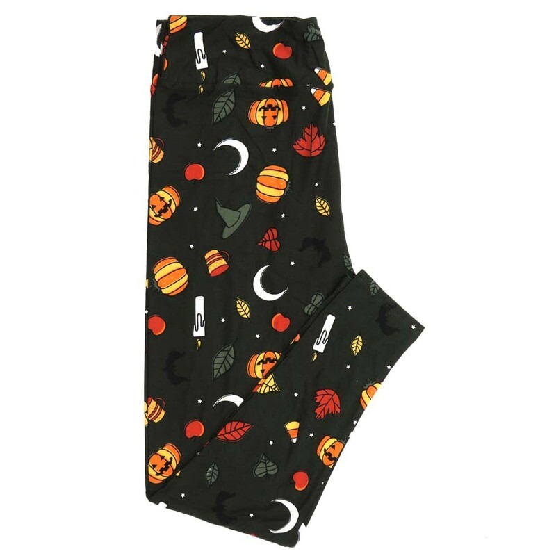 LuLaRoe TCTWO TC2 Halloween Pumpkins Hearts Jack O Lanterns Candles Crescent Moons Apples Bats Leaves Dark Green Orange Black White Yellow Buttery Soft Womens Leggings fits Adults sizes 18+ 964778 LuLaRoe TCTWO TC2 Halloween Pumpkins Hearts Jack O Lanterns Candles Crescent Moons Apples Bats Leaves Dark Green Orange Black White Yellow Buttery Soft Womens Leggings fits Adults sizes 18+ 964778