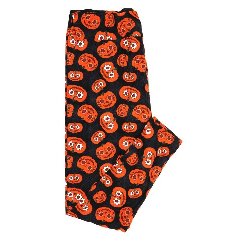 LuLaRoe TCTWO TC2 Halloween Dias de Los Muertos Sugar Skull Pumpkins Jack o Lanterns Black White Orange Buttery Soft Womens Leggings fits Adults sizes 18+ 201649 LuLaRoe TCTWO TC2 Halloween Dias de Los Muertos Sugar Skull Pumpkins Jack o Lanterns Black White Orange Buttery Soft Womens Leggings fits Adults sizes 18+ 201649