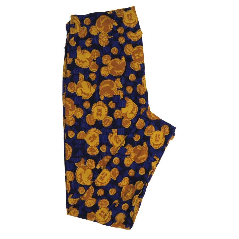 LuLaRoe TCTWO TC2 Disney Mickey Mouse Smiling Leggings fits sizes 18+  TCTWO-9087-C3