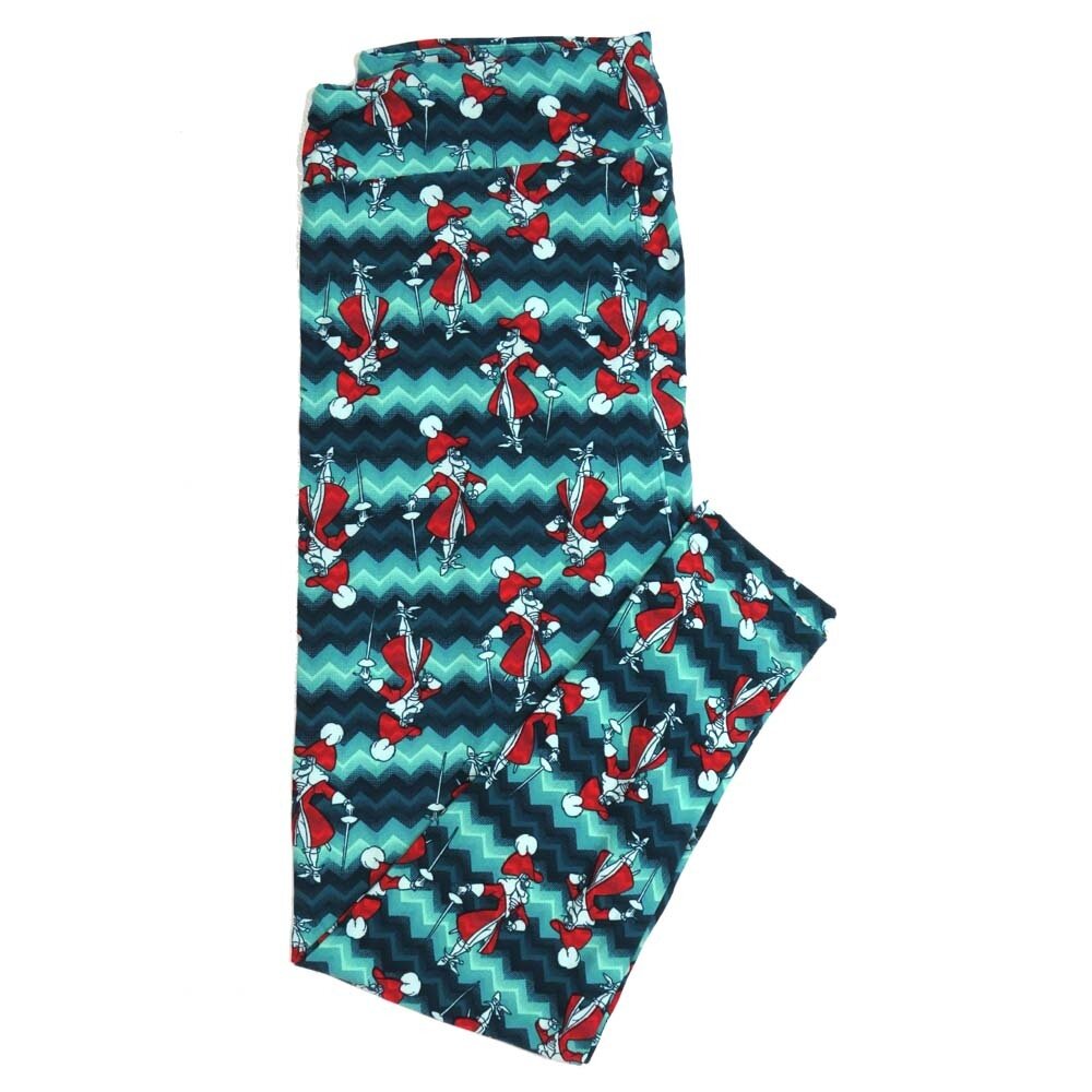 LuLaRoe TCTWO TC2 Disney Peter Pans Captain Hook Leggings fits sizes 18+ TCTWO-9089-I2