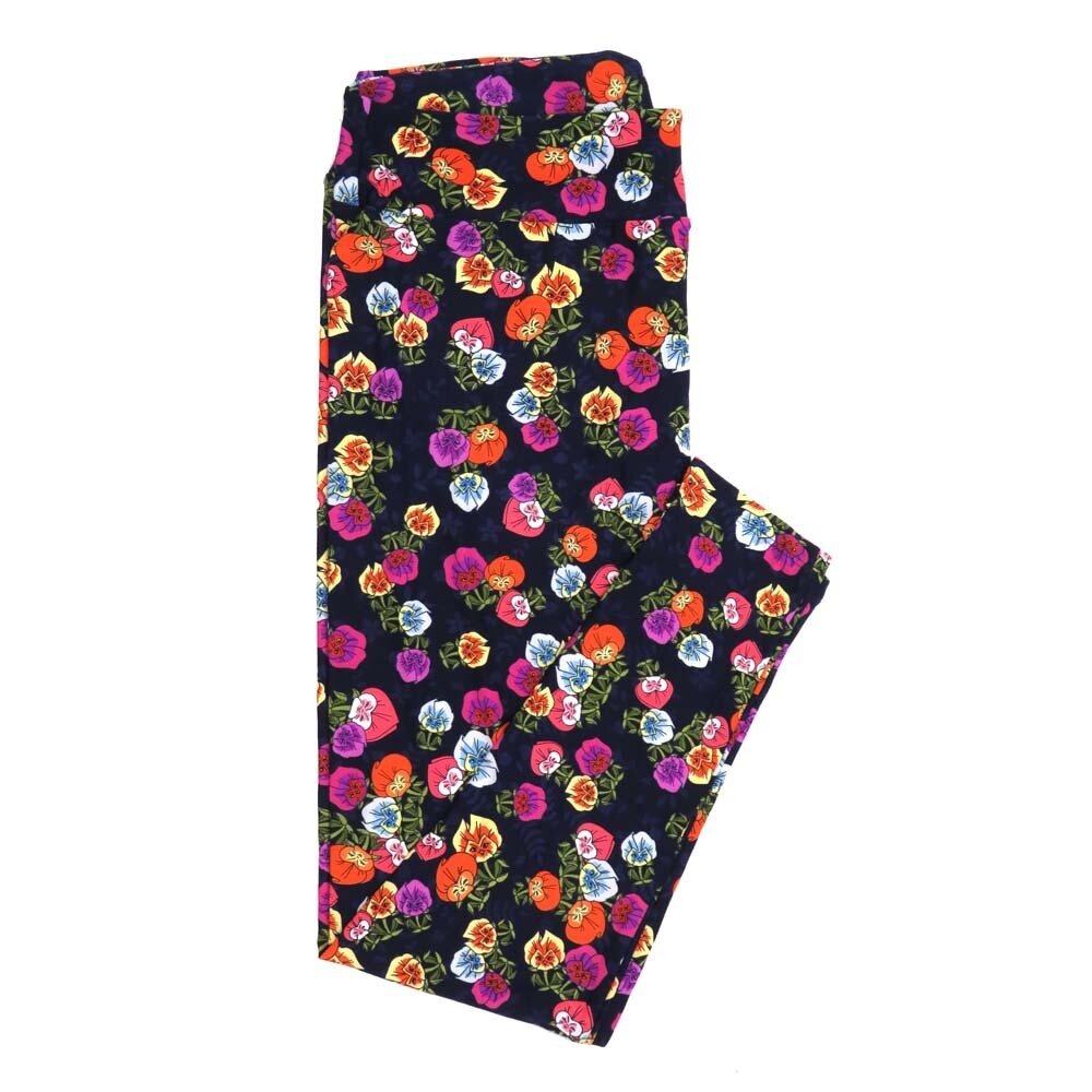 LuLaRoe TCTWO TC2 Disney Talking Flowers Buttery Soft Womens Leggings fits Adults sizes 18-26  TCTWO-9041-J