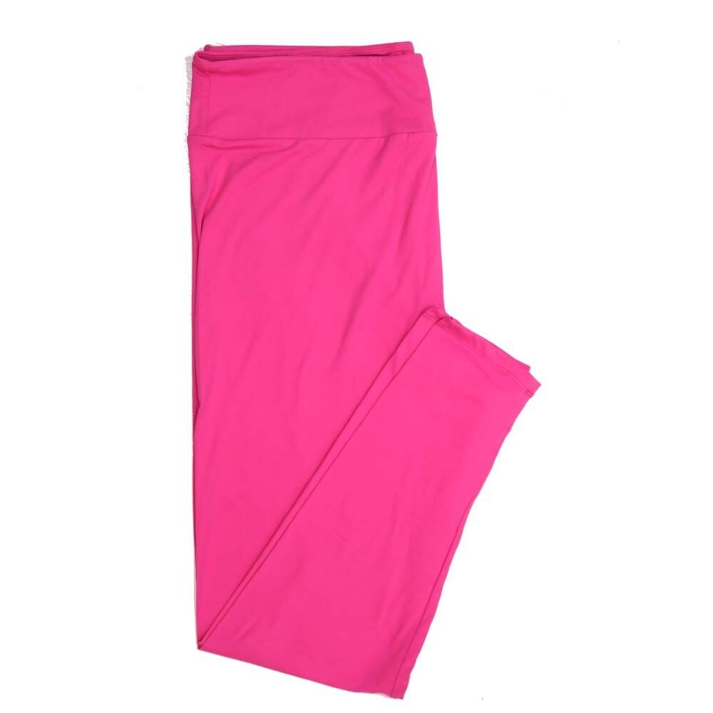 LuLaRoe TCTWO TC2 Solid Pink Buttery Soft Womens Leggings fits Adults sizes 18-26 TCTWO-9041-X