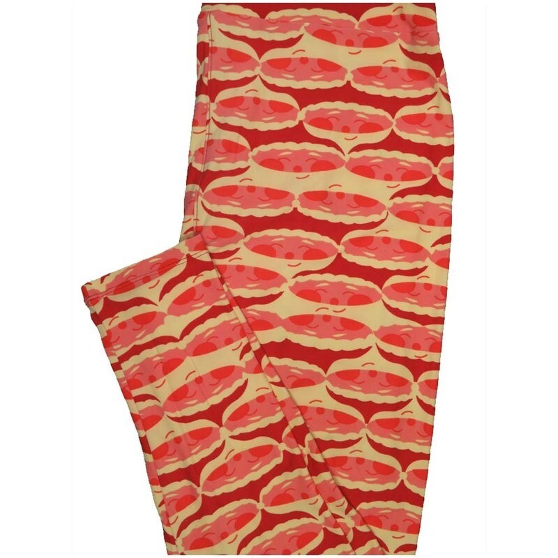 LuLaRoe TCTWO TC2 Christmas Santa Claus Geometric Buttery Soft Leggings fits Adults 18+
