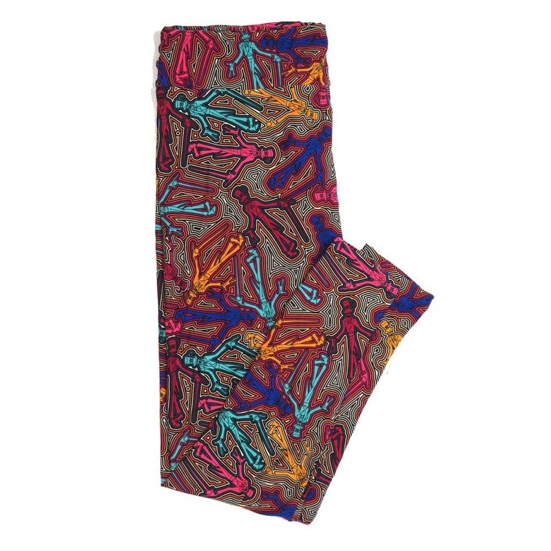 LuLaRoe TCTWO TC2 Disney Dr Facilier Maze Leggings fits sizes 18+  TCTWO-9091-M
