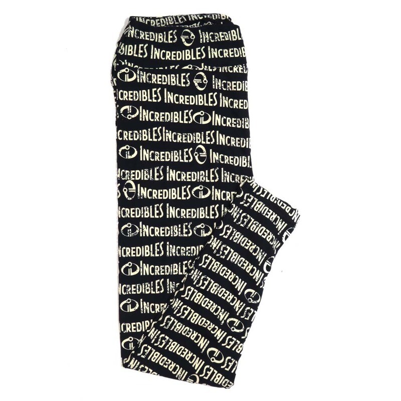 LuLaRoe TCTWO TC2 Disney Incredibles Leggings fits sizes 18+  TCTWO-9091-J