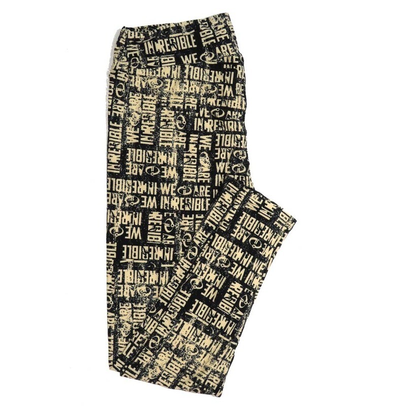 LuLaRoe TCTWO TC2 Disney Incredibles We Are Leggings fits sizes 18+  TCTWO-9091-A4