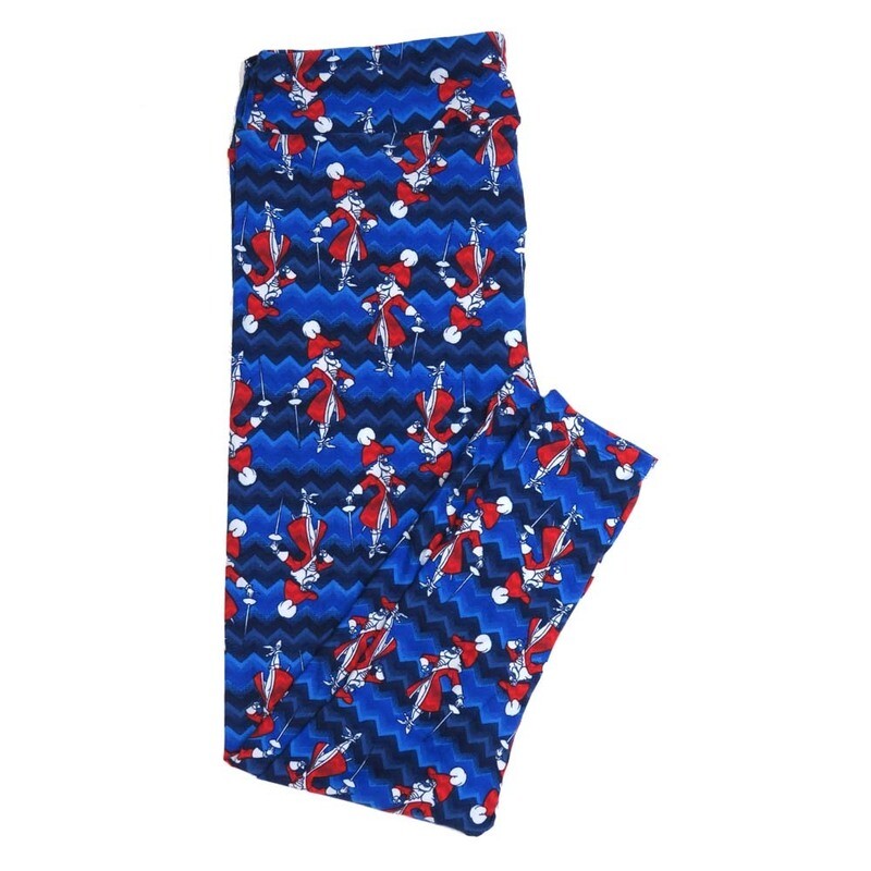 LuLaRoe TCTWO TC2 Disney Peter Pans Captain Hook Leggings fits sizes 18+  TCTWO-9089-L