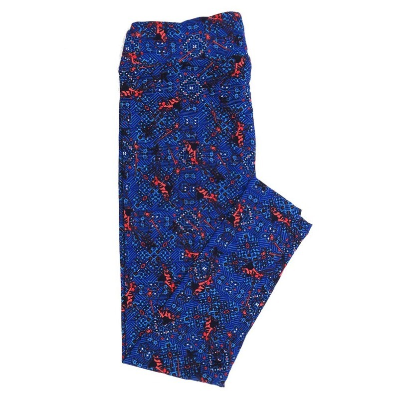 LuLaRoe TCTWO TC2 Disney Peter Pans Captain Hook Leggings fits sizes 18+  TCTWO-9089-O