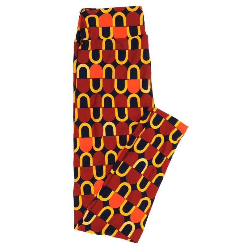 LuLaRoe One Size OS Stripe Geometric Leggings fits Womens sizes 2-10  OS-4388-A