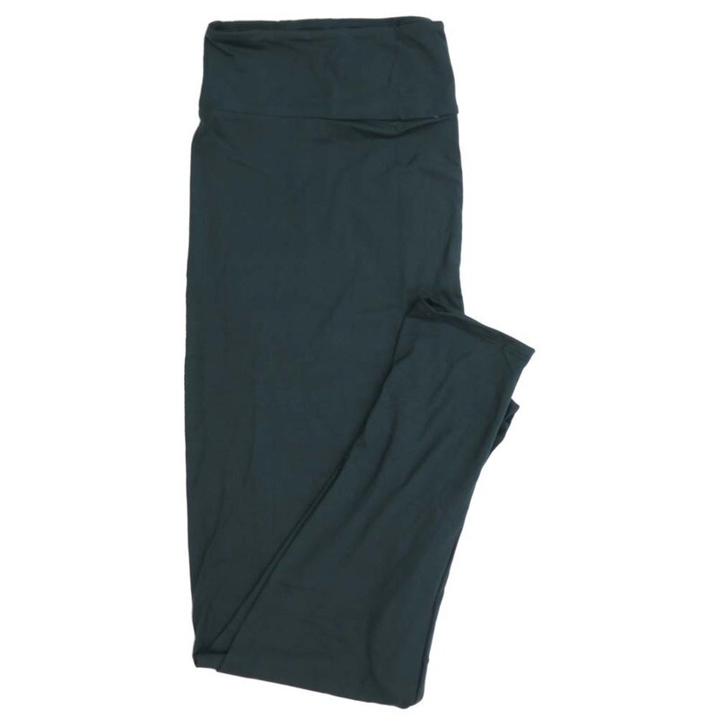 LuLaRoe TCTWO TC2 Solid Dark Green Buttery Soft Womens Leggings fits Adults sizes 18-26  TCTWO-SOLID-DARKGREEN-163045-20
