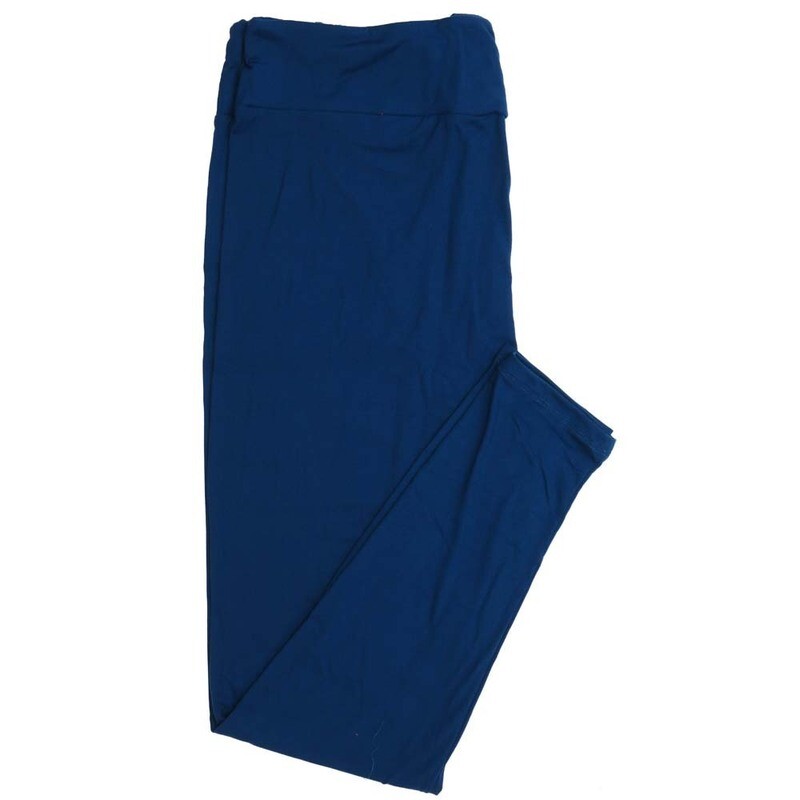 LuLaRoe TCTWO TC2 Solid Bluish Teal Buttery Soft Womens Leggings fits Adults sizes 18-26  TCTWO-SOLID-DARKBLUISHTEAL-022355-21