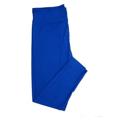 LuLaRoe TCTWO TC2 Solid Blue Buttery Soft Womens Leggings fits Adults sizes 18-26  TCTWO-SOLID-BLUE-046159-22