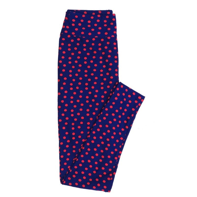 LuLaRoe One Size OS Polka Dot Leggings fits Womens sizes 2-10  OS-4389-ZA
