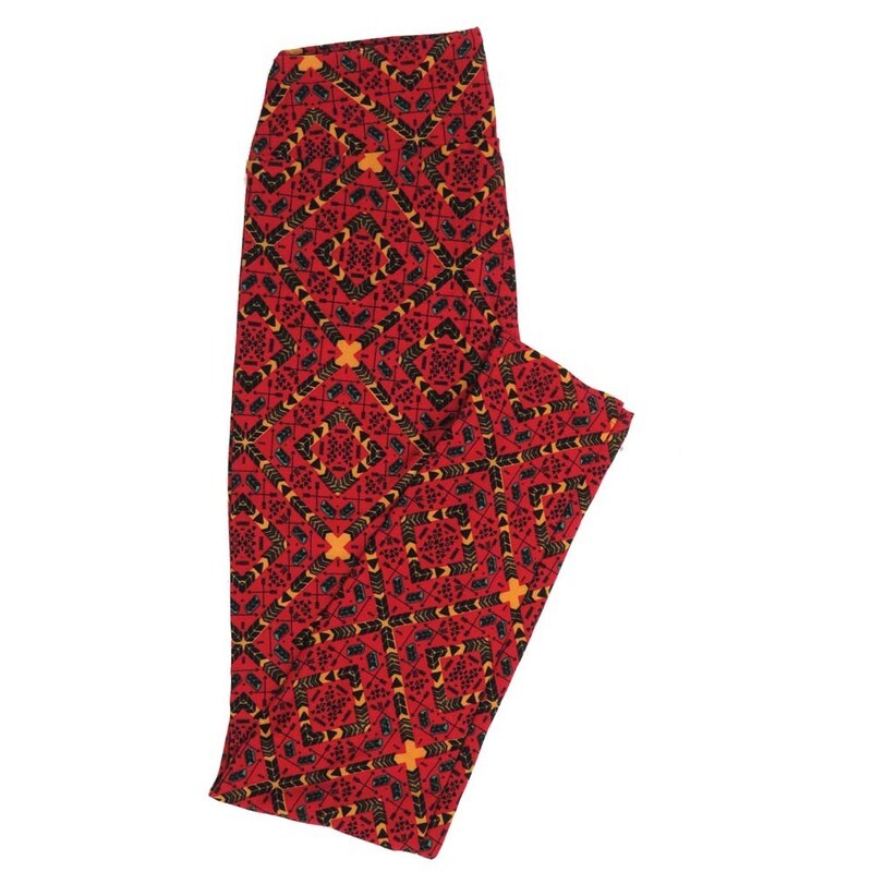 LuLaRoe One Size OS Trippy 70s Psychedelic Chevrons Leggings fits Womens sizes 2-10  OS-4388-Q