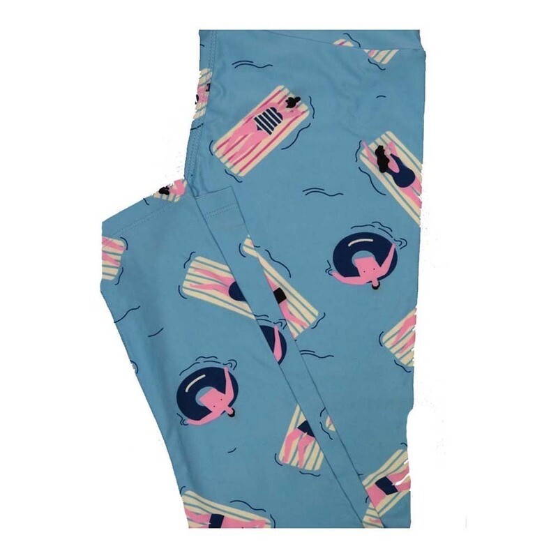 LuLaRoe One Size OS Swimmers Sunbathers Pool Floats Leggings fits Women 2-10