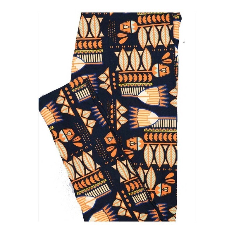 LuLaRoe One Size OS Leaves Palm Fans Leggings fits Women 2-10 LuLaRoe One Size OS Leaves Palm Fans Leggings fits Women 2-10