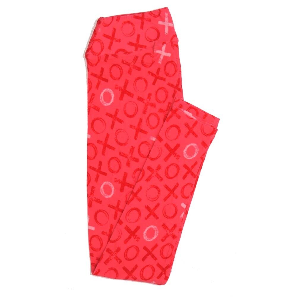 LuLaRoe One Size OS Xs and Os Love You Valentines Love Hearts Buttery Soft Womens Leggings fit Adult sizes 2-10  OS-4353-AT