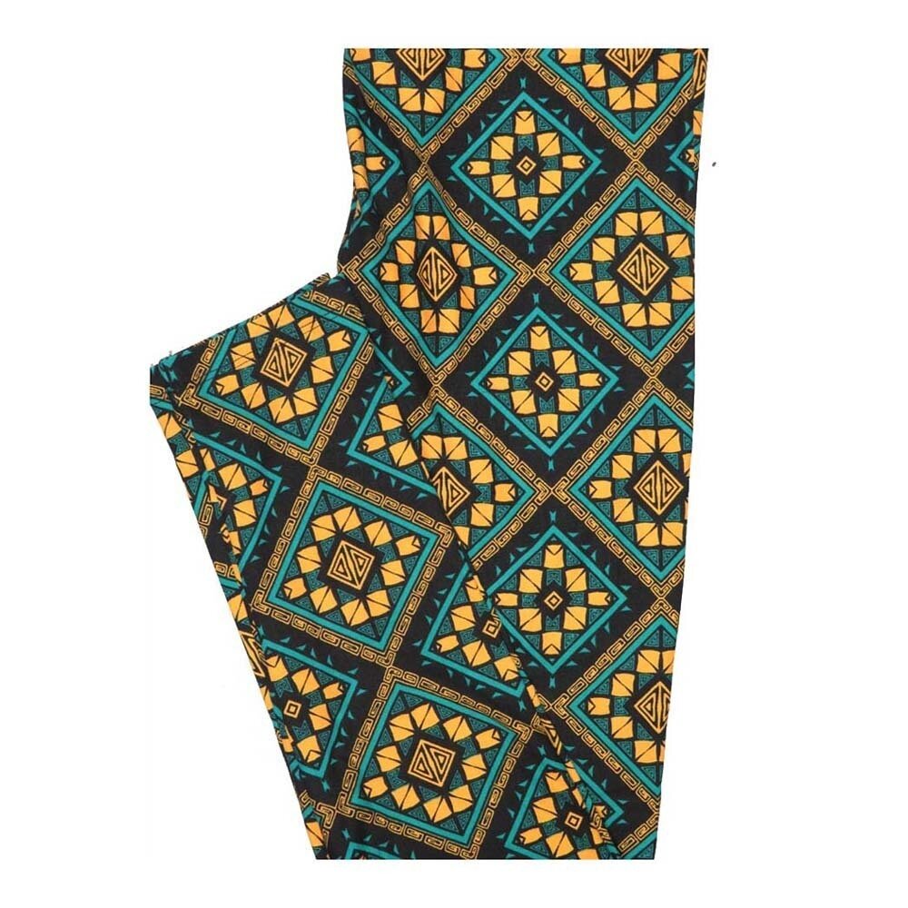 LuLaRoe One Size OS Oriental Rug Geometric Leggings fits Women 2-10