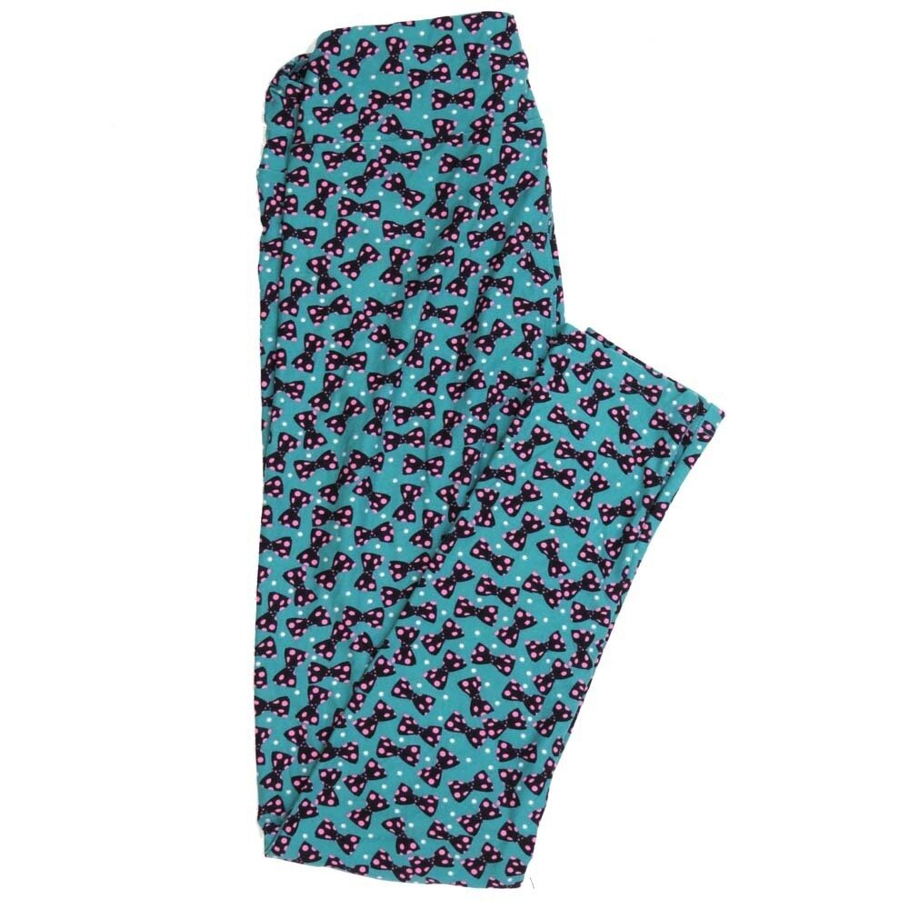 LuLaRoe One Size OS Bowties and Polka Dots Buttery Soft Womens Leggings fit Adult sizes 2-10  OS-4357-AE