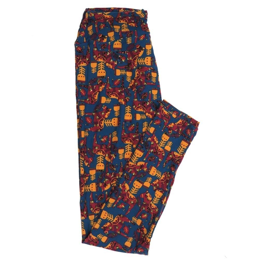 LuLaRoe One Size OS South American Horse Decorated Buttery Soft Womens Leggings fit Adult sizes 2-10  OS-4357-AM