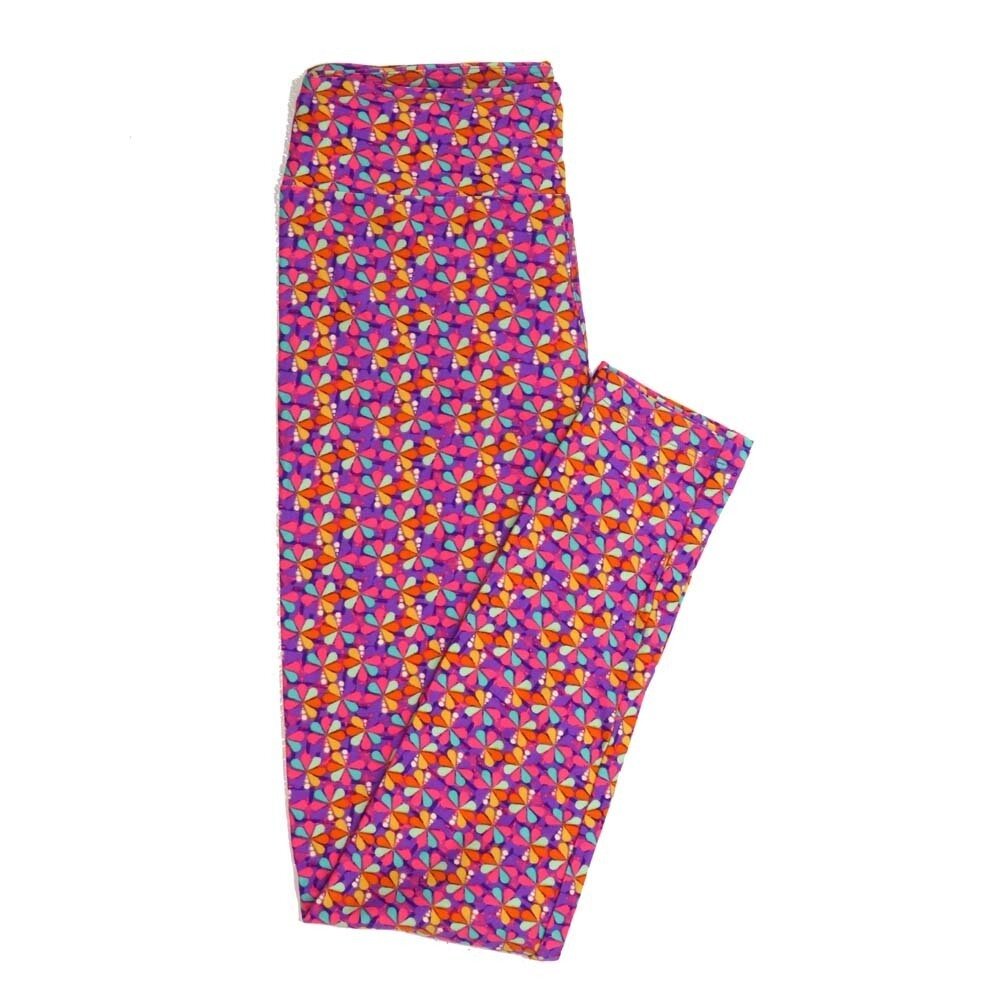LuLaRoe One Size OS Rainbow Peacocks Buttery Soft Womens Leggings fit Adult sizes 2-10  OS-4358-BN