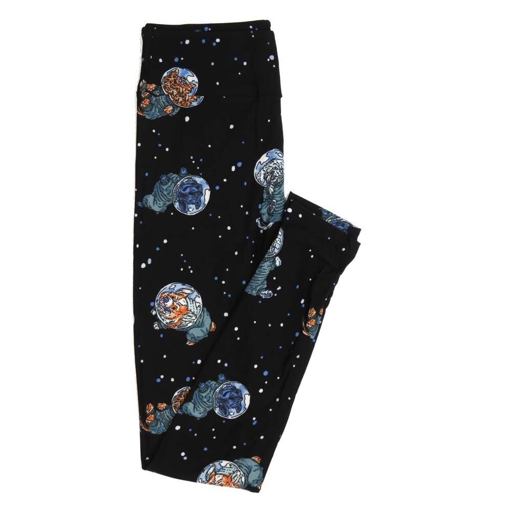 LuLaRoe One Size OS Dogs in Outer Space Buttery Soft Womens Leggings fit Adult sizes 2-10  OS-4361-AC-2