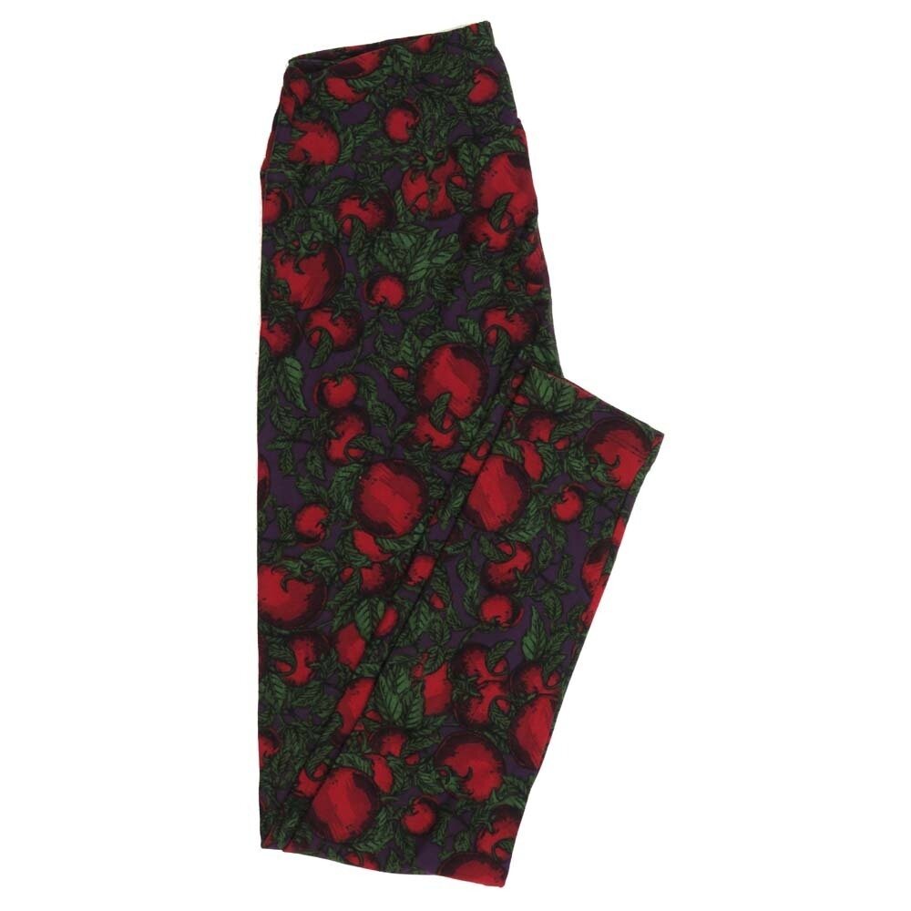 LuLaRoe One Size OS Tomatoes Fruit on the Vine Leggings fits Womens sizes 2-10 OS-4389-A