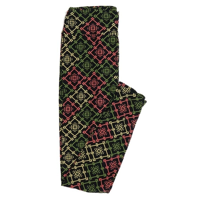 LuLaRoe One Size OS Checkerboard Geometric Buttery Soft Womens Leggings fit Adult sizes 2-10  OS-4360-BI