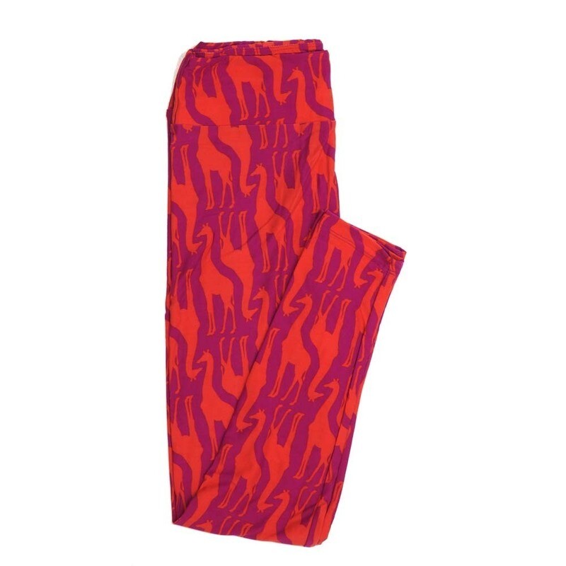 LuLaRoe One Size OS Giraffes Buttery Soft Womens Leggings fit Adult sizes 2-10  OS-4360-AR