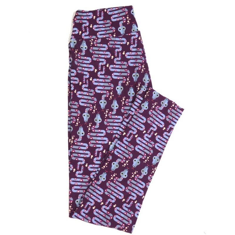 LuLaRoe One Size OS Slithering Snakes Buttery Soft Womens Leggings fit Adult sizes 2-10  OS-4357-AT