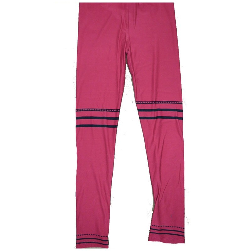 LuLaRoe One Size OS Solid Deep Blood Red with Three Stripes, Two Black and One Heart At Knees and Ankles Love Valentines Leggings (OS fits Adults 2-10) OS-4211-C LuLaRoe One Size OS Solid Deep Blood Red with Three Stripes, Two Black and One Heart At Knees and Ankles Love Valentines Leggings (OS fits Adults 2-10) OS-4211-C