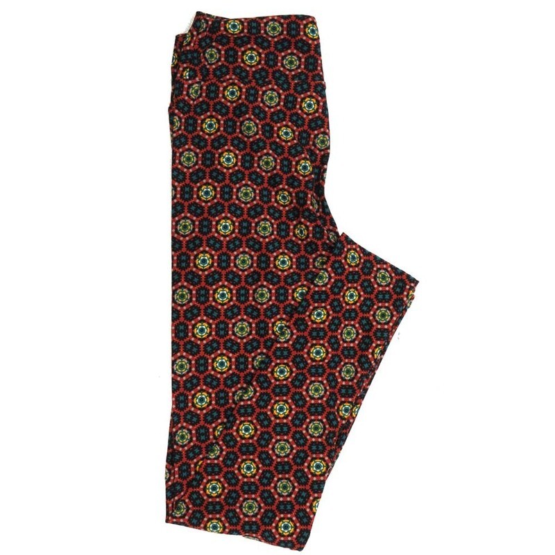 LuLaRoe One Size OS Mandalas Polka Dot Leggings fits Womens sizes 2-10  OS-4125-ZK