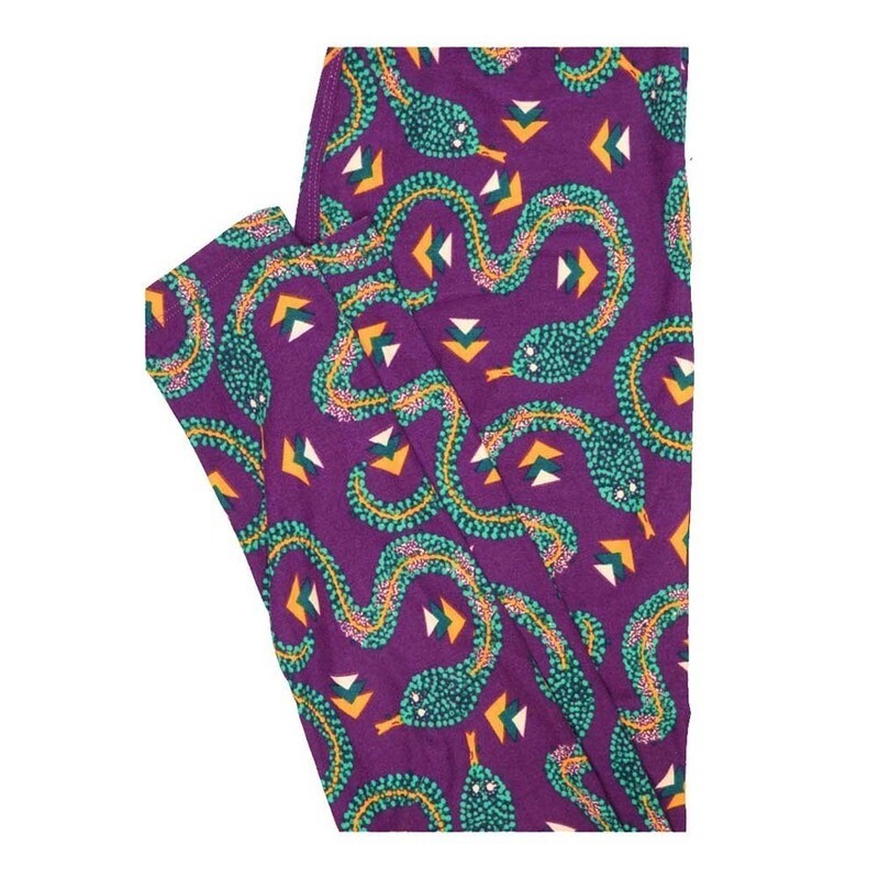 LuLaRoe One Size OS Snake Sprirt Animal Leggings fits Women 2-10