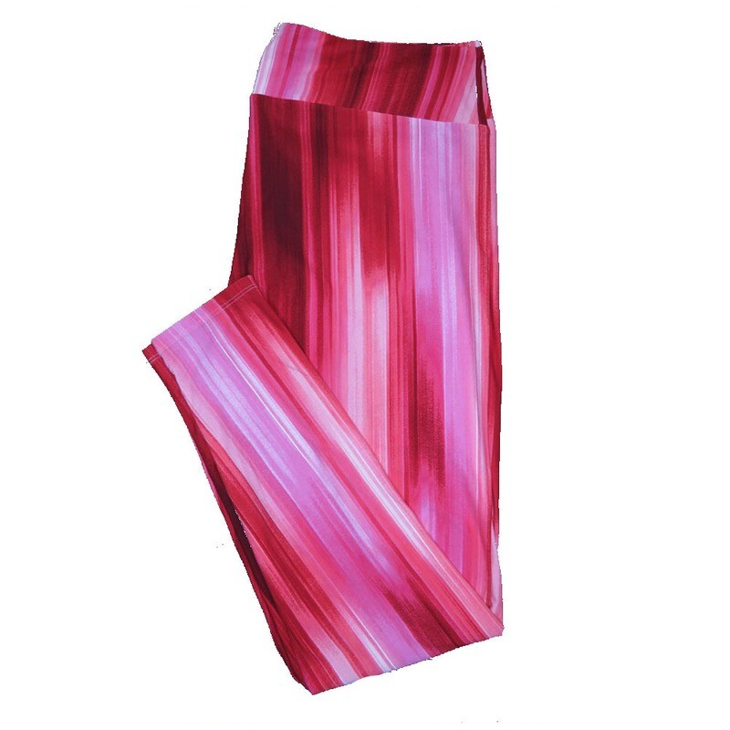 LuLaRoe One Size OS Dark Red to Little Pink Gradient Tye Dye Stripe Trippy 70's Psychedelic Love Valentines Leggings (OS fits Adults 2-10) OS-4211-I LuLaRoe One Size OS Dark Red to Little Pink Gradient Tye Dye Stripe Trippy 70's Psychedelic Love Valentines Leggings (OS fits Adults 2-10) OS-4211-I