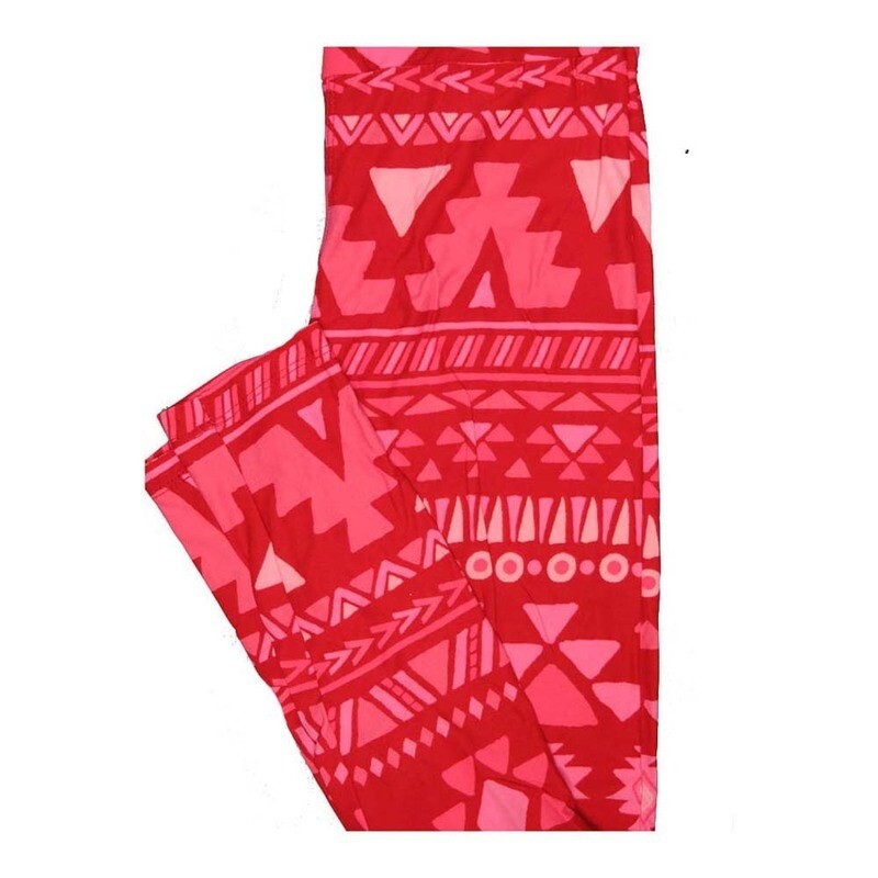 LuLaRoe One Size OS Valentines Aztek Southwestern Hearts Stripe Leggings fits Women 2-10