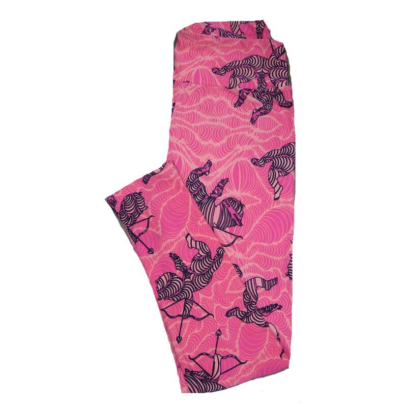 LuLaRoe One Size OS Valentines Cupid with Arrow Trippy Hypnotic Stripe Hearts Leggings fits Adult sizes 2-10