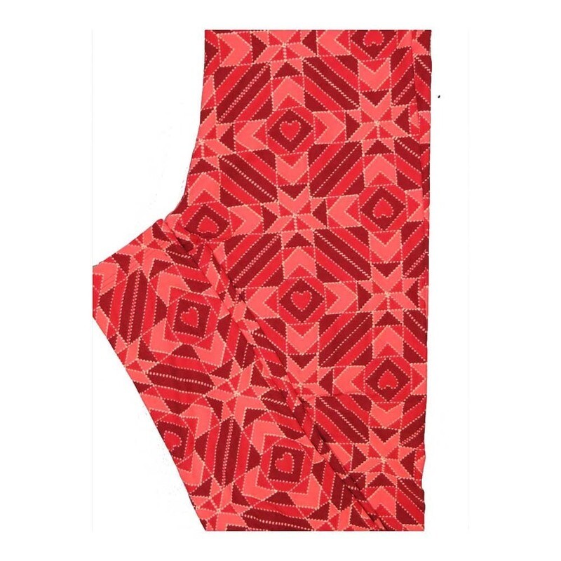 LuLaRoe One Size OS Valentines Geometric Hearts Leggings fits Women 2-10 LuLaRoe One Size OS Valentines Geometric Hearts Leggings fits Women 2-10