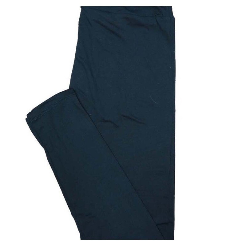 LuLaRoe TCTWO TC2 Solid Navy Womens Leggings fits Adult sizes 18+