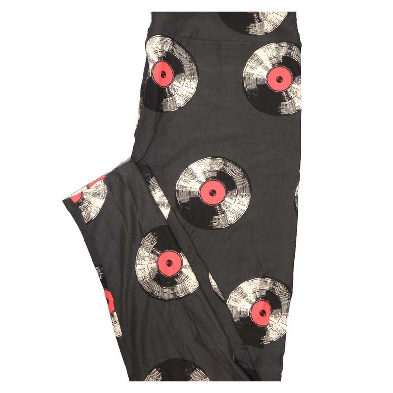 Legging LuLaRoe Noël - Motif Père Noël, Taille Unique, Noir