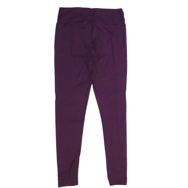 LuLaRoe One Size OS Solid Violet 49787 Womens Buttery Soft Leggings fits Adult sizes 2-10