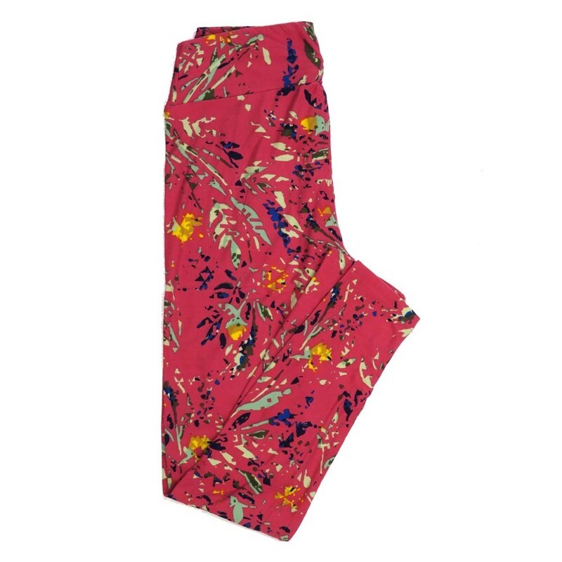 LuLaRoe One Size OS Abstract Geometric OS-4399-L Buttery Soft Leggings fits Adults 2-10