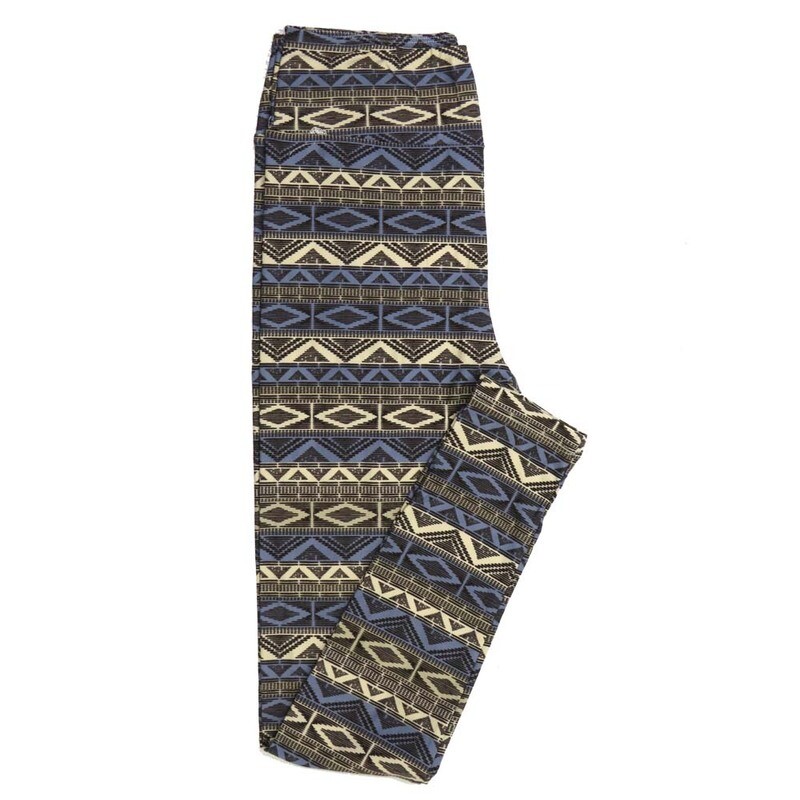 LuLaRoe One Size OS Gods Eye Chevron Stripe OS-4399-O Buttery Soft Leggings fits Adults 2-10