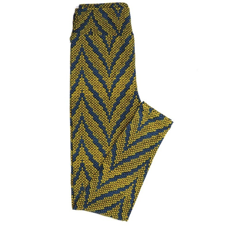 LuLaRoe One Size OS Micro Polka dot Zig Zag Herringbone Stripe OS-4399-X Buttery Soft Leggings fits Adults 2-10