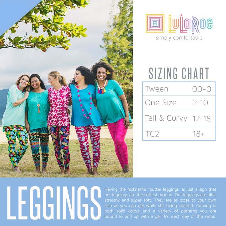 One Size OS LuLaRoe Leggings fits 2-10